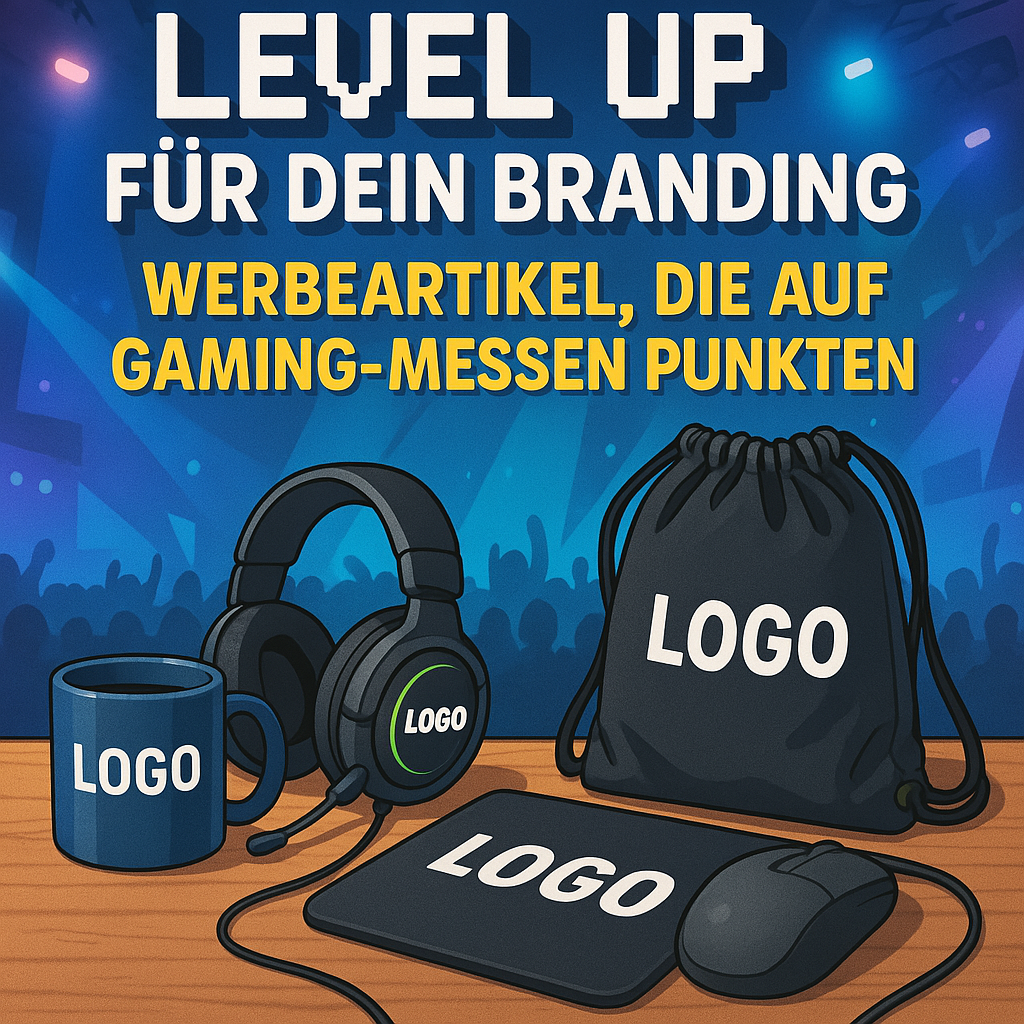 Level Up für dein Branding: Werbeartikel, die auf Gaming-Messen punkten